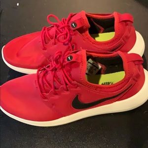 Bright Red Nike Air Mesh Sneakers